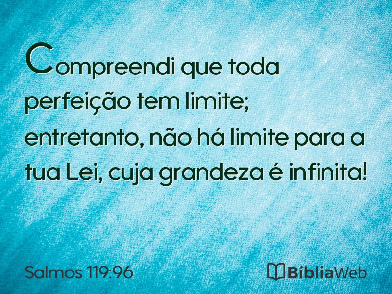 Salmos 119:96 em imagem para compartilhar