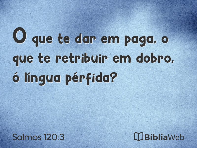 Salmos 120:3 em imagem para compartilhar