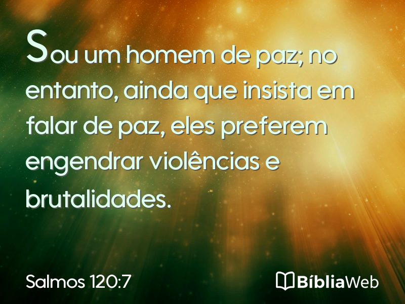 Salmos 120:7 em imagem para compartilhar