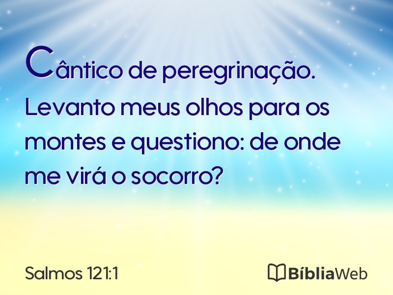 Salmos 121:1 em imagem para compartilhar