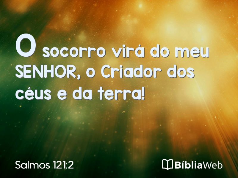 Salmos 121:2 em imagem para compartilhar