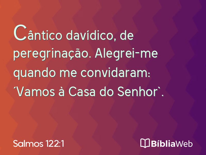 Salmos 122:1 em imagem para compartilhar