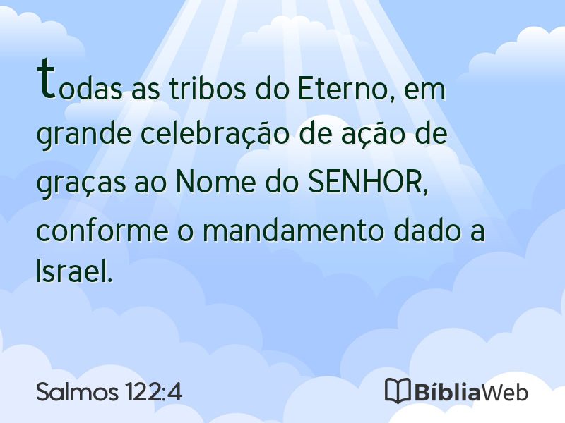 Salmos 122:4 em imagem para compartilhar