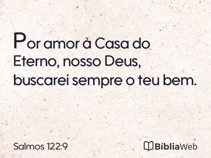 Salmos 122:9 em imagem para compartilhar