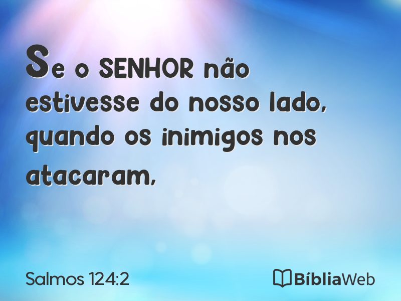 Salmos 124:2 em imagem para compartilhar