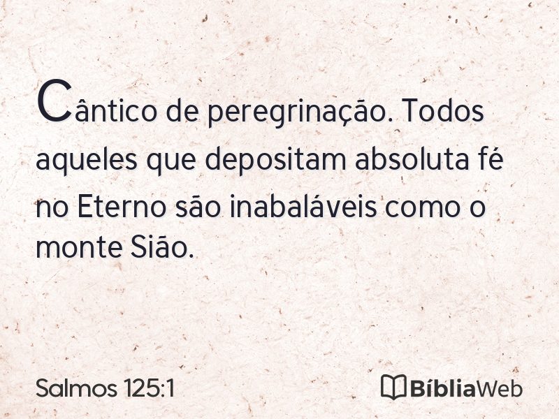 Salmos 125:1 em imagem para compartilhar