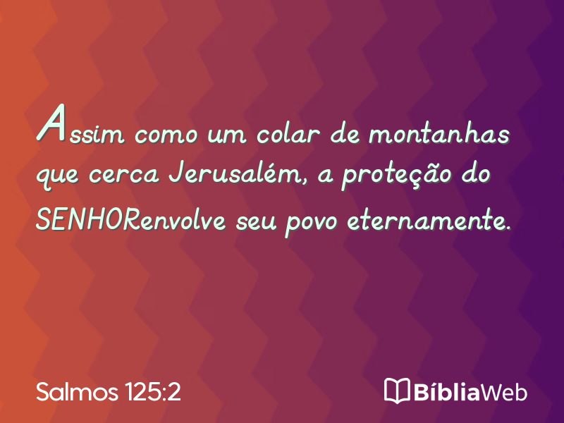 Salmos 125:2 em imagem para compartilhar