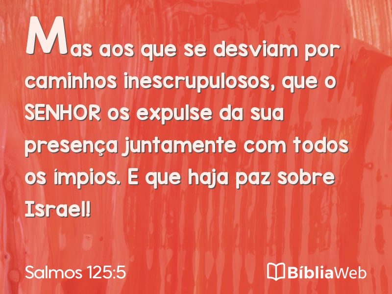 Salmos 125:5 em imagem para compartilhar