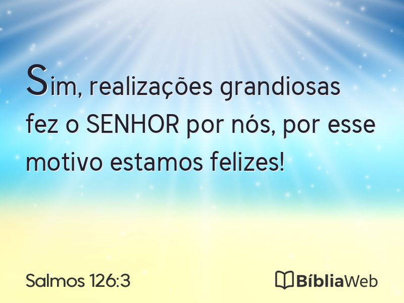 Salmos 126:3 em imagem para compartilhar