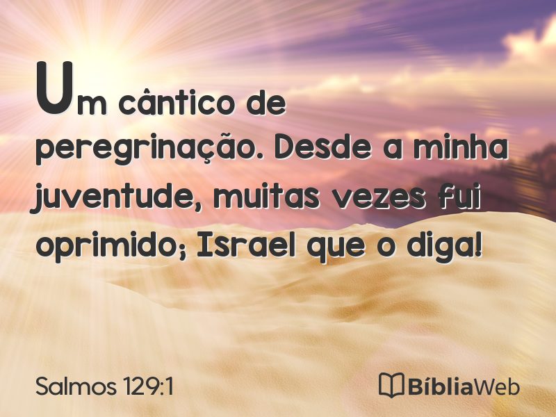 Salmos 129:1 em imagem para compartilhar