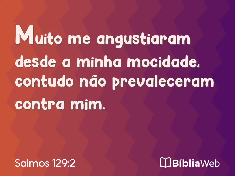 Salmos 129:2 em imagem para compartilhar