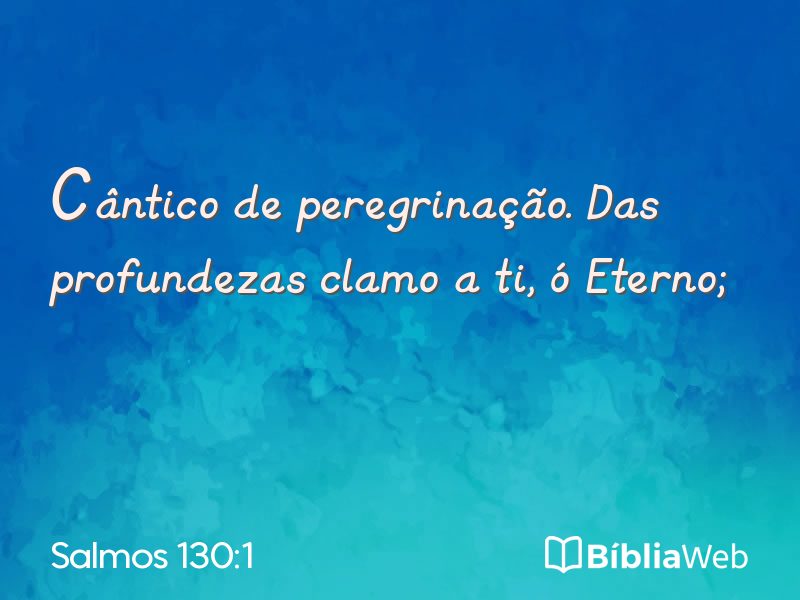 Salmos 130:1 em imagem para compartilhar