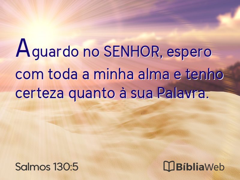 Salmos 130:5 em imagem para compartilhar