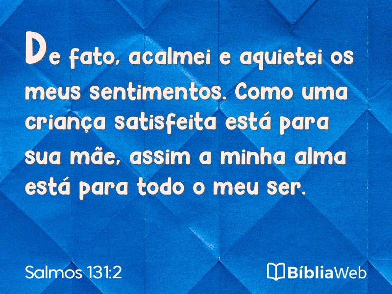 Salmos 131:2 em imagem para compartilhar