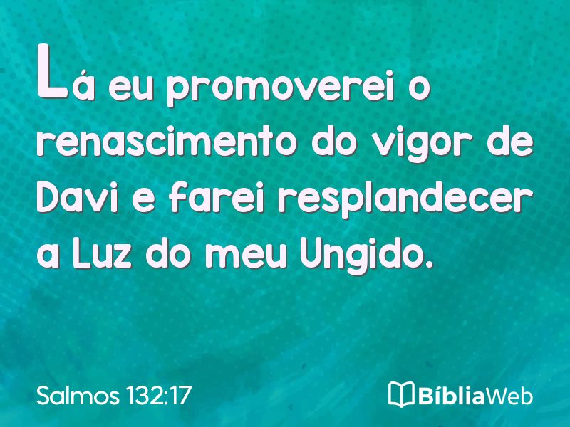 Salmos 132:17 em imagem para compartilhar