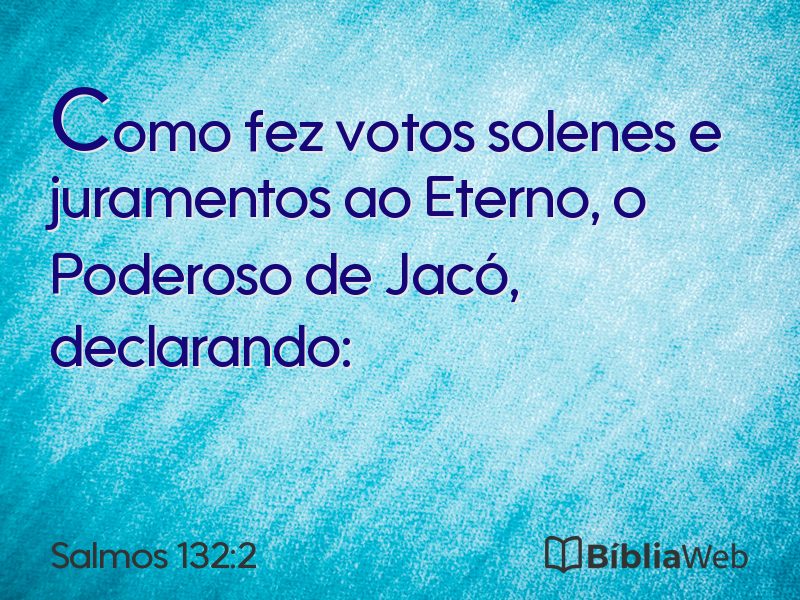 Salmos 132:2 em imagem para compartilhar
