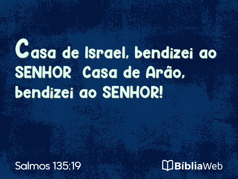 Salmos 135:19 em imagem para compartilhar