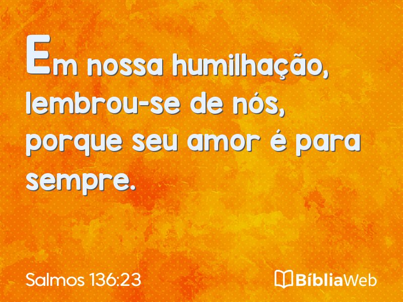 Salmos 136:23 em imagem para compartilhar
