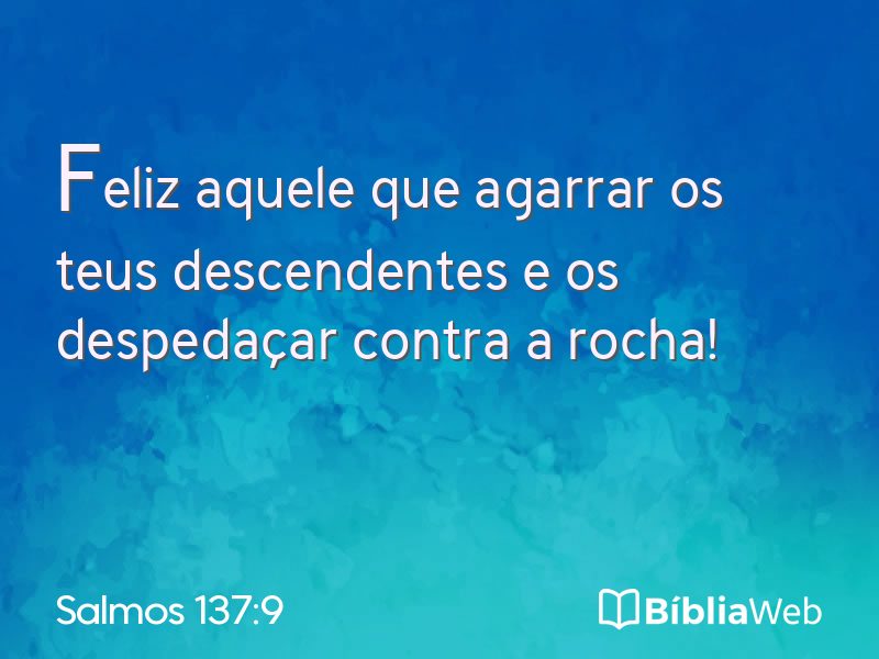 Salmos 137:9 em imagem para compartilhar