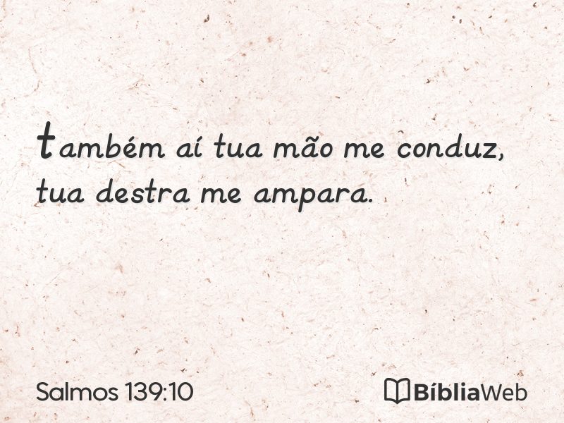 Salmos 139:10 em imagem para compartilhar