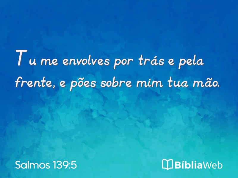 Salmos 139:5 em imagem para compartilhar