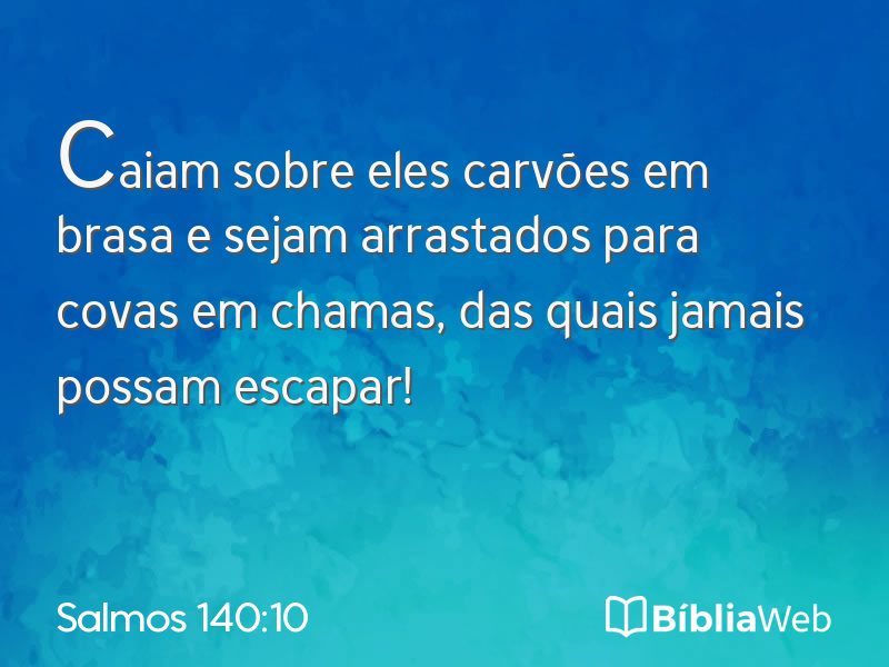 Salmos 140:10 em imagem para compartilhar