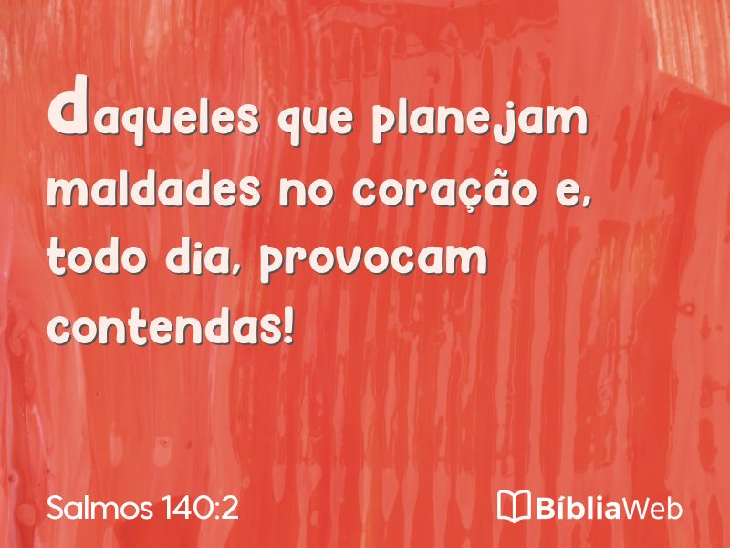 Salmos 140:2 em imagem para compartilhar