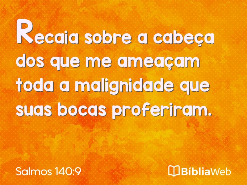 Salmos 140:9 em imagem para compartilhar
