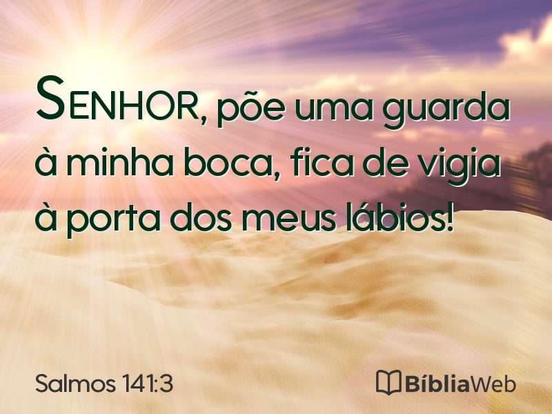 Salmos 141:3 em imagem para compartilhar
