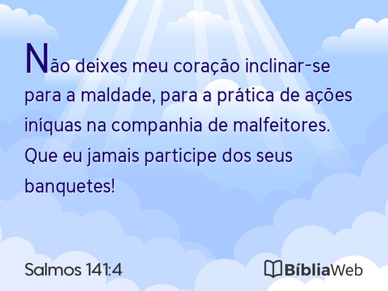 Salmos 141:4 em imagem para compartilhar