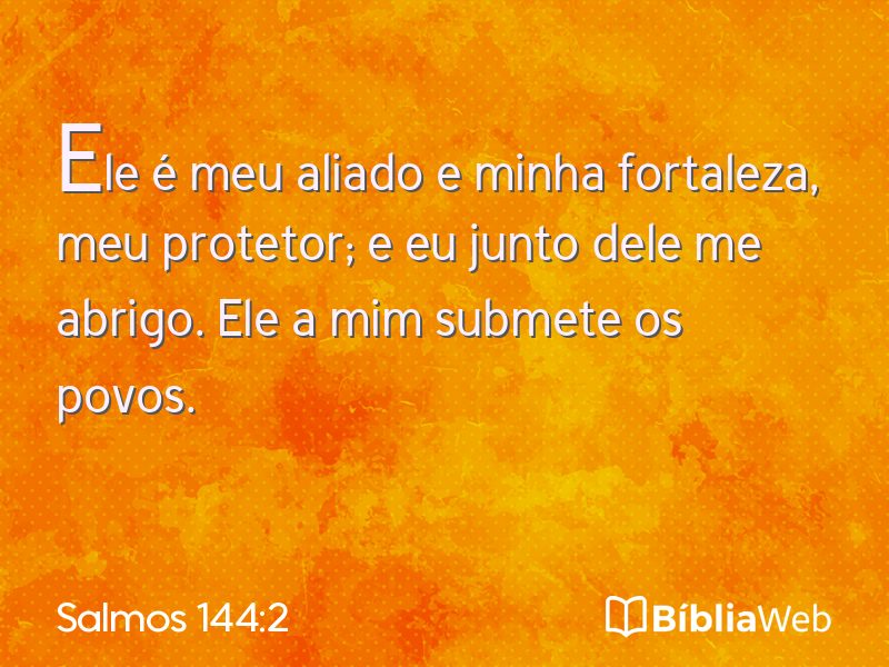 Salmos 144:2 em imagem para compartilhar