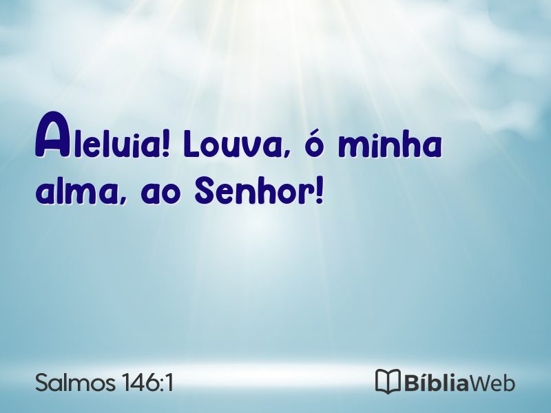 Salmos 146:1 em imagem para compartilhar