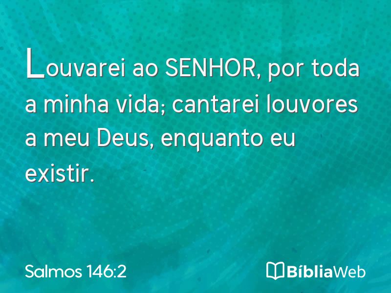 Salmos 146:2 em imagem para compartilhar