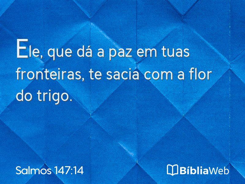Salmos 147:14 em imagem para compartilhar