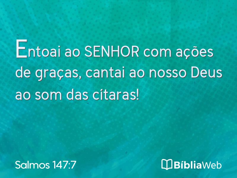 Salmos 147:7 em imagem para compartilhar