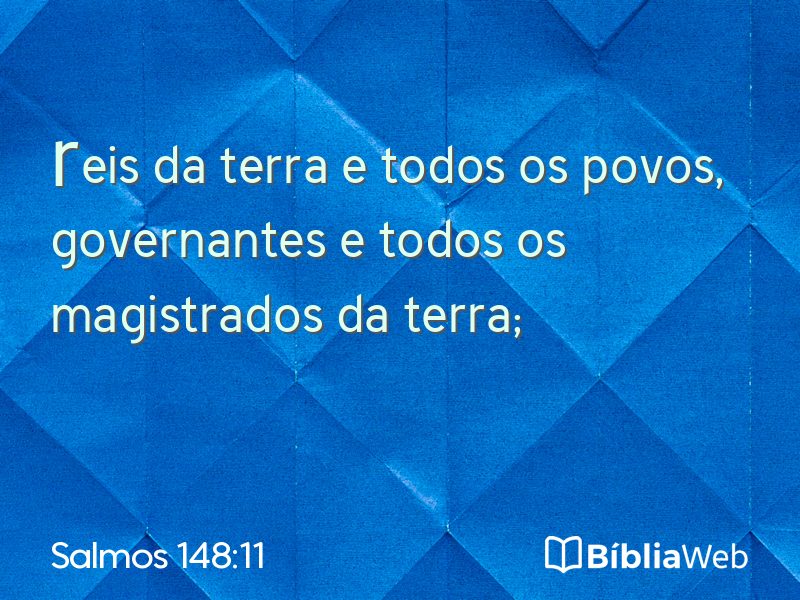 Salmos 148:11 em imagem para compartilhar