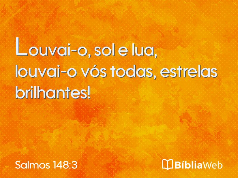 Salmos 148:3 em imagem para compartilhar