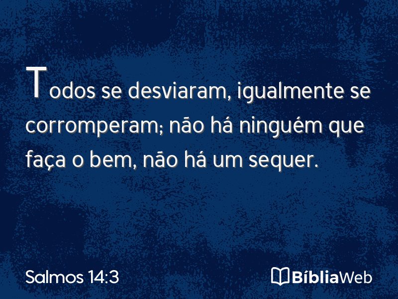 Salmos 14:3 em imagem para compartilhar