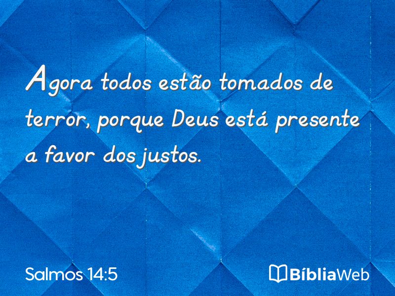 Salmos 14:5 em imagem para compartilhar