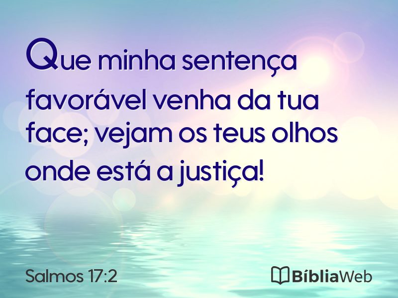 Salmos 17:2 em imagem para compartilhar