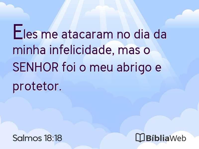 Salmos 18:18 em imagem para compartilhar