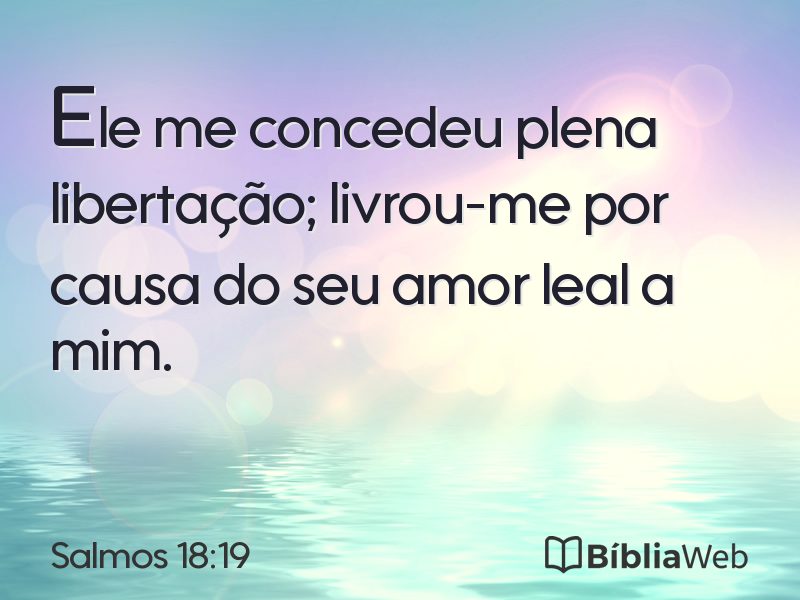 Salmos 18:19 em imagem para compartilhar