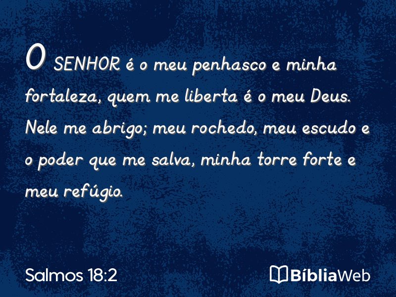 Salmos 18:2 em imagem para compartilhar