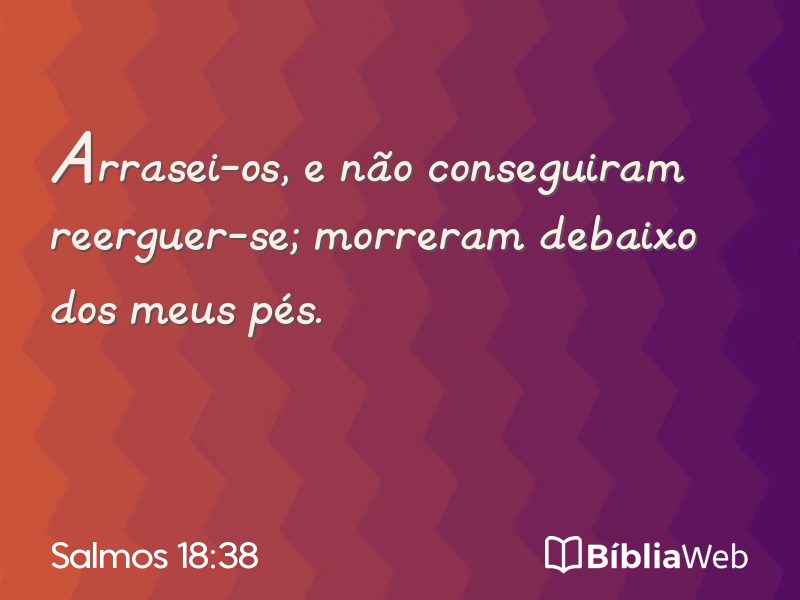 Salmos 18:38 em imagem para compartilhar