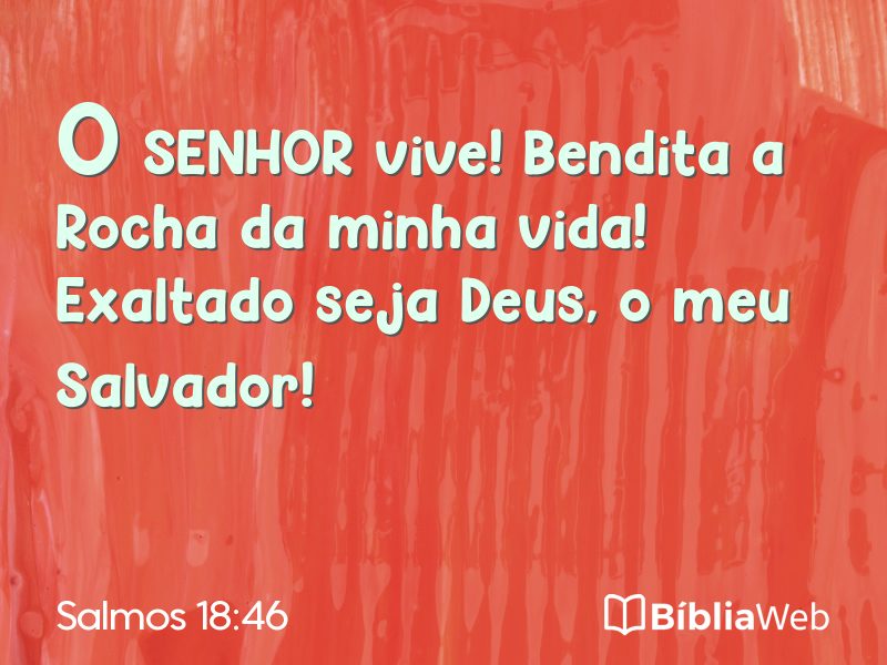 Salmos 18:46 em imagem para compartilhar