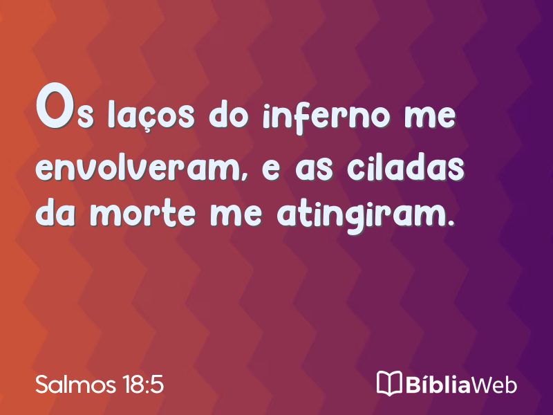 Salmos 18:5 em imagem para compartilhar