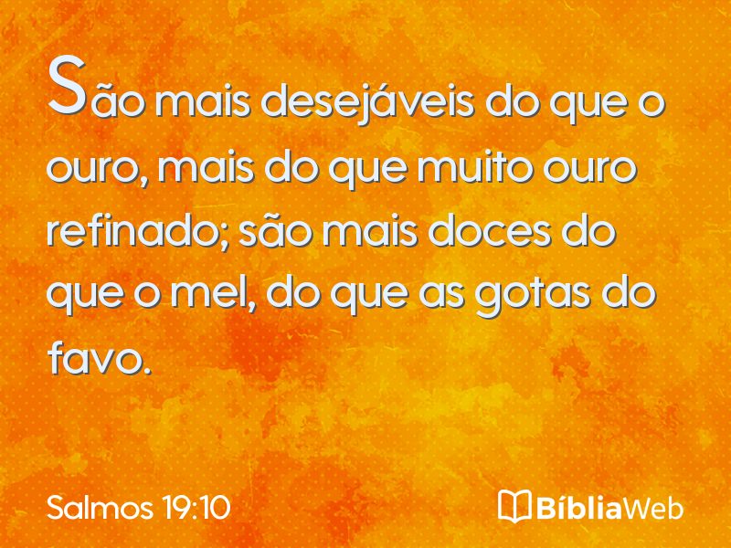 Salmos 19:10 em imagem para compartilhar