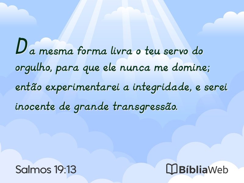 Salmos 19:13 em imagem para compartilhar