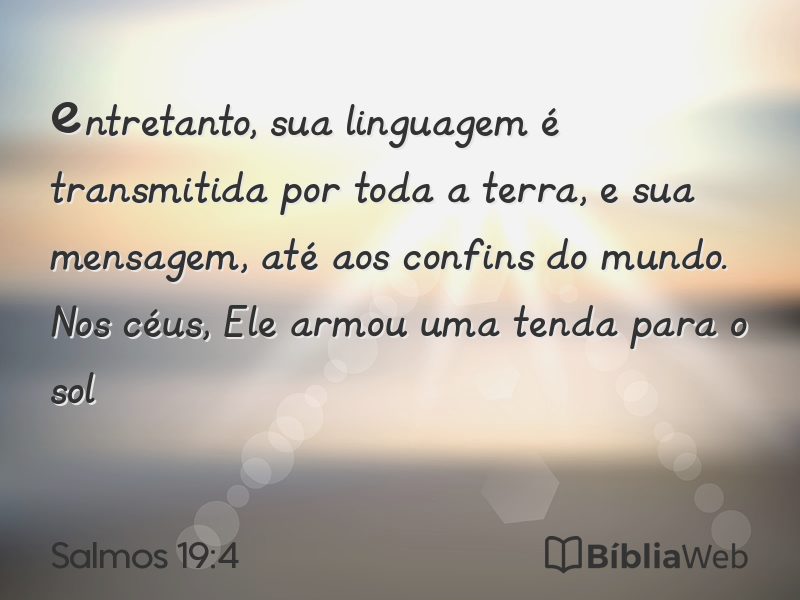 Salmos 19:4 em imagem para compartilhar
