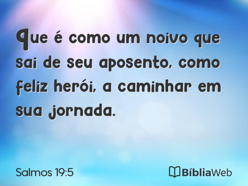 Salmos 19:5 em imagem para compartilhar